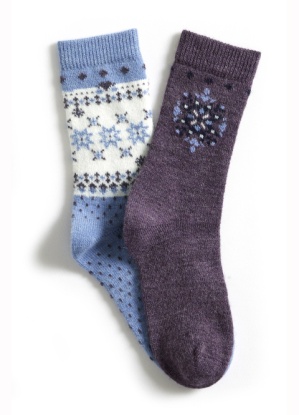 Damart Pack of 2 Thermolactyl Snowflake Socks